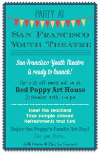 SF Youth Theater Invite
