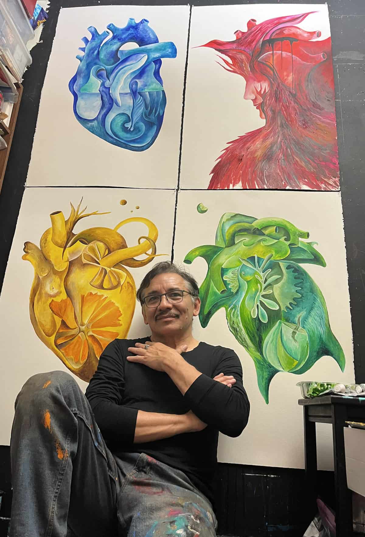 Party of Hearts: Exhibition Closing Reception 7 Adrian by Lindsey Crawford scaled